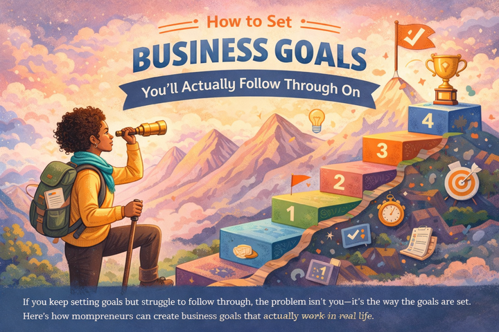 How to Set Business Goals You’ll Actually Follow Through On