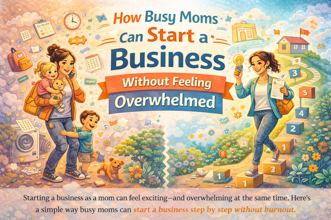 How Busy Moms Can Start a Business Without Feeling Overwhelmed