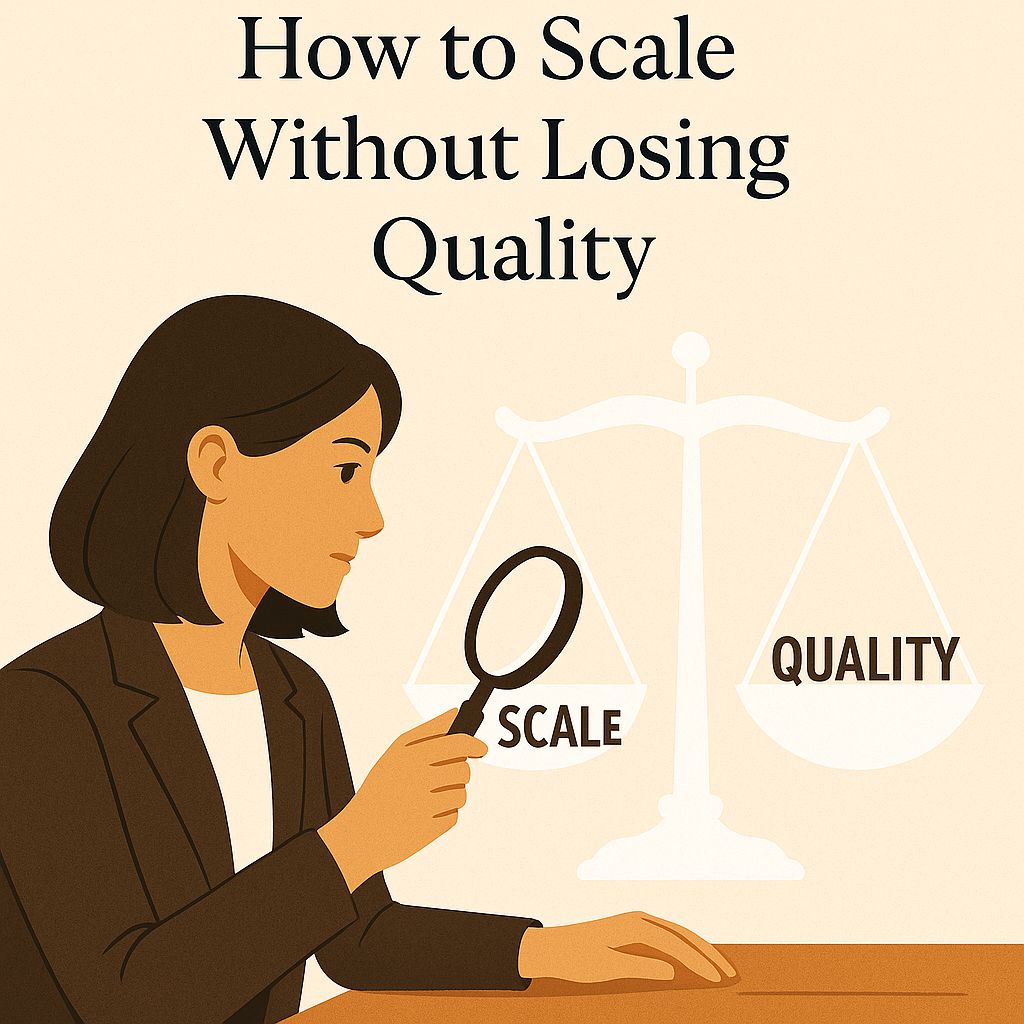 How to Scale Without Losing Quality