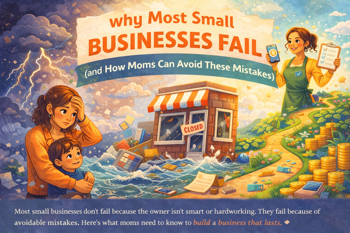 Why Most Small Businesses Fail (and How Moms Can Avoid These Mistakes)