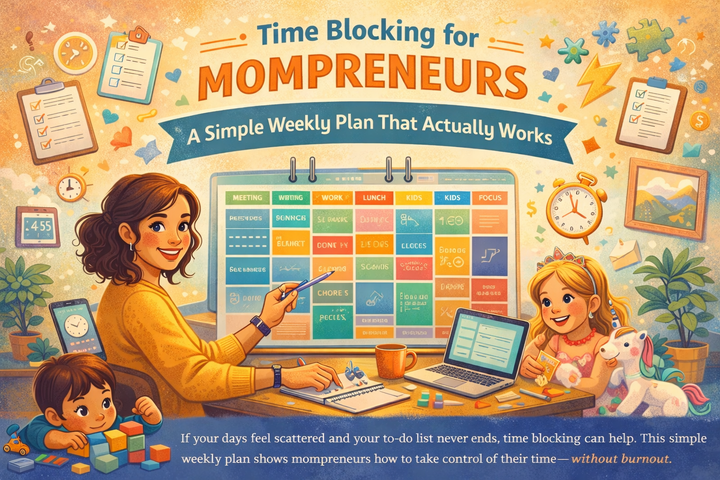 Time Blocking for Mompreneurs: A Simple Weekly Plan That Actually Works